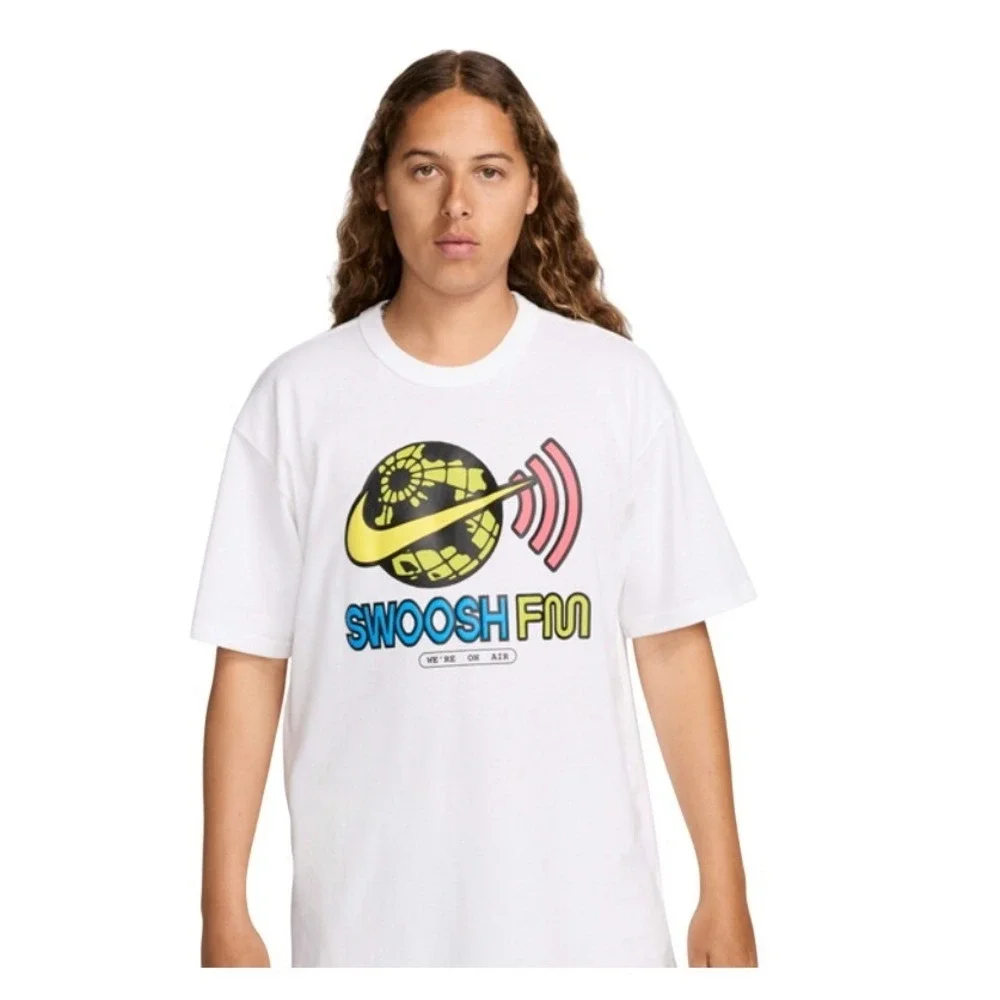Nike Sportswear Men's Max90 Loose Fit T-Shirt White FZ5404-100,‎ Small